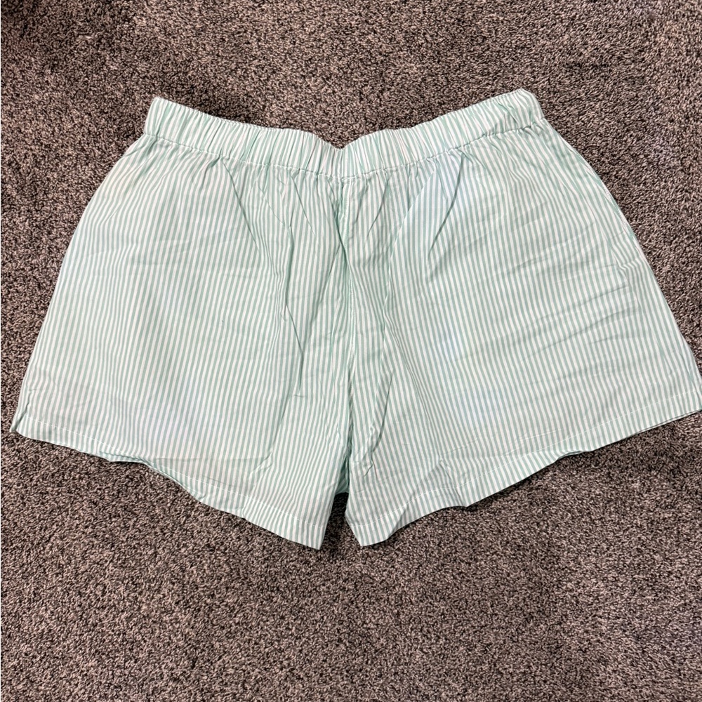 Parke Striped Boxer Shorts XL NWOT Green and White - Picture 3 of 4